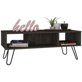 Vassel Coffee Table, Four Legs, Two Shelves