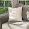 HGTV Curlicue Faux Fur Pillow Snowbound 18 x 18 inches