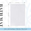 Bath Mat Bathroom Floor Towels 6 Pack 20x30 Inch Soft Absorbent Non Slip Cotton Linen Rug Set Ideal for Bathroom Shower Bedroom Kitchen Hotel Spa