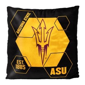 Arizona State OFFICIAL NHL "Connector" Double Sided Velvet Pillow; 16" x 16"