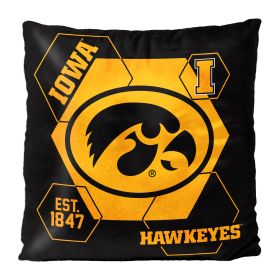 Iowa OFFICIAL NHL "Connector" Double Sided Velvet Pillow; 16" x 16"