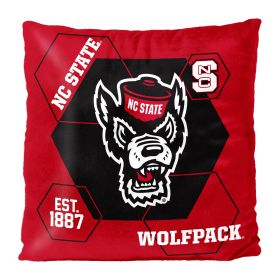 NC State OFFICIAL NHL "Connector" Double Sided Velvet Pillow; 16" x 16"