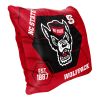 NC State OFFICIAL NHL "Connector" Double Sided Velvet Pillow; 16" x 16"