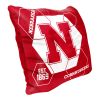 Nebraska OFFICIAL NHL "Connector" Double Sided Velvet Pillow; 16" x 16"