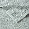 Cotton Waffle Jacquard Antimicrobial Bath Towel 6 Piece Set (D0102HR7TRJ)