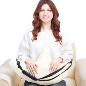 Muwago Shoulder Surgery Pillow, Rotator Cuff Pillow for Neck and Shoulder Pain, Post Surgery Pillow for Sleeping or Sitting, Ergonomic Pillow for Neck (Color: Creamy white)