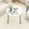 Patio Coffee Table with Metal Tripod Legs