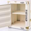 Industrial Style Container Storage Cabinet Side Table